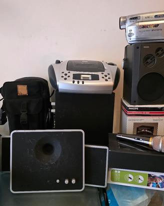 Casse PC, subwoofer, videocamera, ecc....