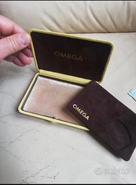 scatola pelle omega Vintage NOS