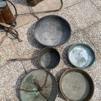 pentole in rame e paiolo per polenta 