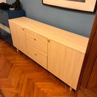 ERSNÄS Credenza, effetto betulla,180x79 cm
