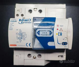 Modulo RESTART ripristino scatto interuttore casa