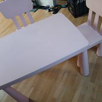 Tavolino e sedie Ikea serie Mammut