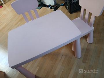 Tavolino e sedie Ikea serie Mammut
