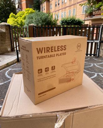 Giradischi Wireless Bluetooth 3 velocità – NUOVO