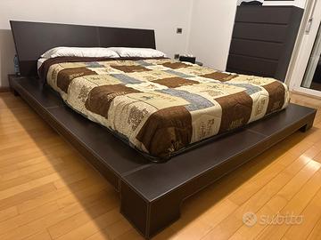 Letto matrimoniale in cuoio mod “DESIGNE”