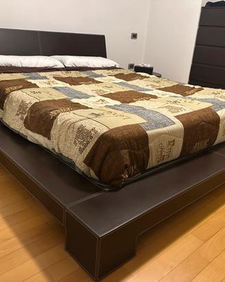 Letto matrimoniale in cuoio mod “DESIGNE”