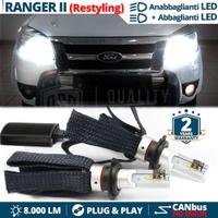 Lampade LED H4 per Fari FORD RANGER T5 Luce Bianca