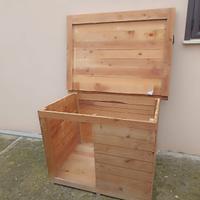 CUCCIA CANE IN LEGNO
