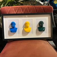 Quadro Maradona tris tridimensionale