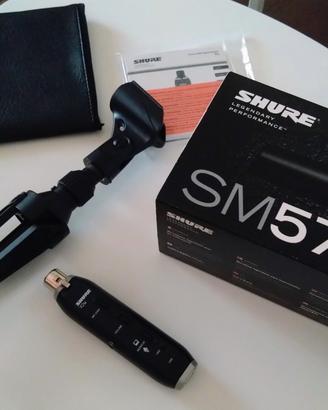 Microfono Shure SM57 + X2U USB (PC) + Treppiede