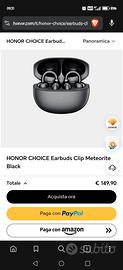 Honor choice earbuds clip NUOVO