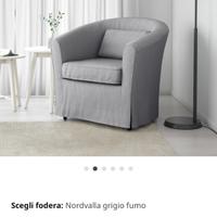 POLTRONA TULLSTA +rivestimento GRIGIO