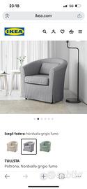 POLTRONA TULLSTA +rivestimento GRIGIO