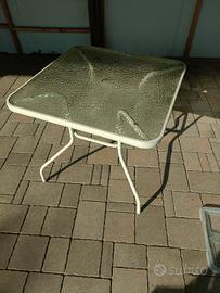 Tavolo giardino porta ombrellone