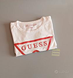 T-shirt Guess Bambina 12 anni bianca