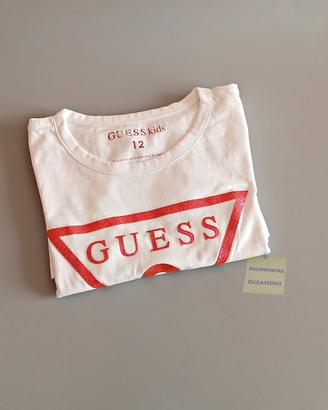 T-shirt Guess Bambina 12 anni bianca