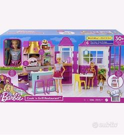 BARBIE RISTORANTE PLAYSET CON BAMBOLA NUOVA