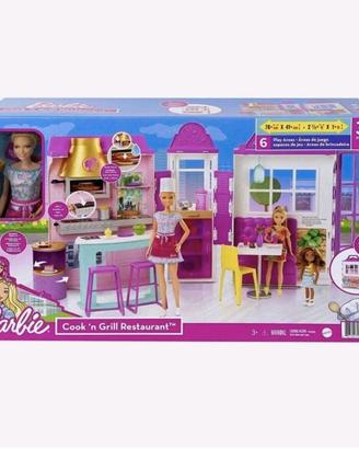 BARBIE RISTORANTE PLAYSET CON BAMBOLA NUOVA