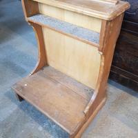 inginocchiatoio antico in legno 