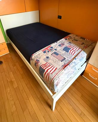 Letto piazza e mezza + materasso