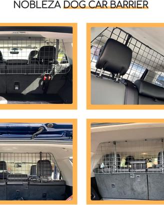 Barriera di sicurezza cani per auto da poggiatesta