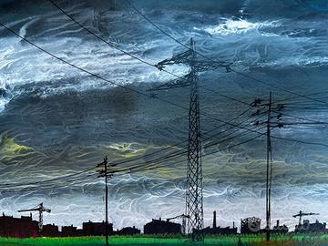 “Città Lontana”, Piero Cruciani Antinori, 1961
