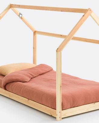Letto Montessori a capanna + materasso e doghe – l
