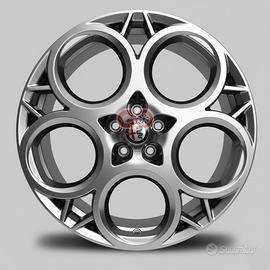 4 cerchi lega alfa romeo tonale stelvio r20 lt5743