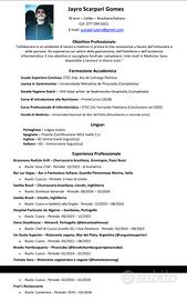 Cuocco Brasiliano/Italiano - Laurea in Gastronomia