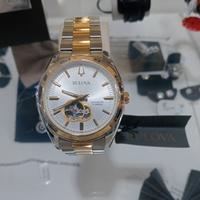 Bulova Surveyor Argento Open Heart Bicolor 42mm

