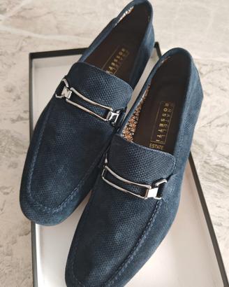 mocassino estivo blu