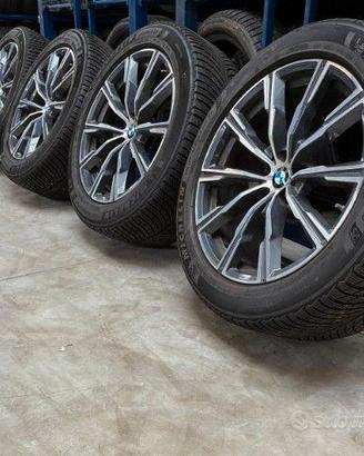 SET 4 CERCHI ORIGINALI BMW X5 X6 CON PNEUMATICI