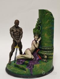 palazzo di medusa miniatura diorama dipinta a mano