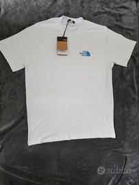 Maglietta The North Face Bianca con Logo Piccolo