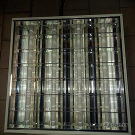 plafoniera 60x60 4 neon da icasso per controsoffit