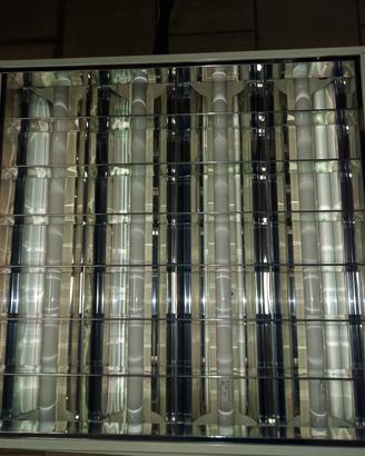 plafoniera 60x60 4 neon da icasso per controsoffit