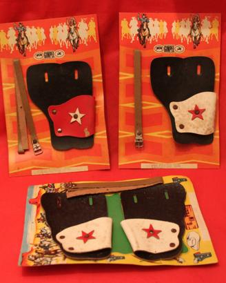 Fondina, singola e doppia COWBOY FAR-WEST, anni 70
