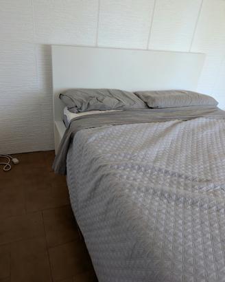 Letto Matrimoniale Contenitore IKEA 160x200 Bianco