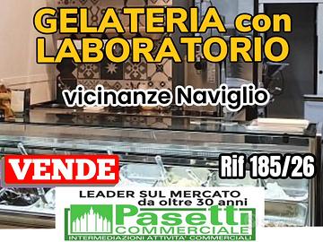 Zona di passaggio vicinanze Naviglio, GELATERIA