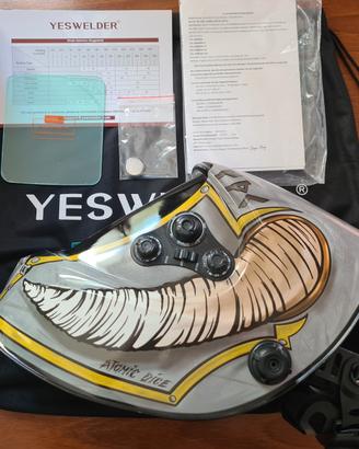 Maschera Saldatura YESWELDER LY800H Nuova Completa
