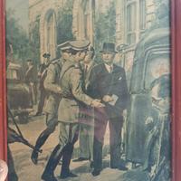 quadro "arresto del duce Benito mussolini"