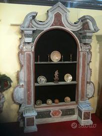 Coppia edicole lignee venete 1700