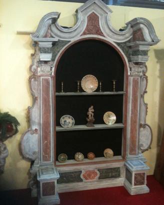 Coppia edicole lignee venete 1700