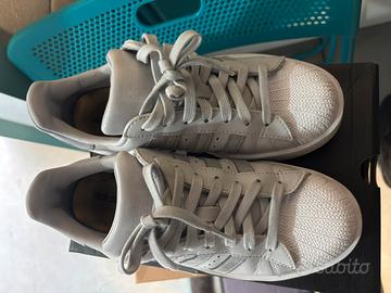 Adidas superstar platform grigie