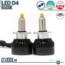 Kit D4S Conversione da XENON a LED 12000LM 6500K