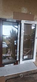 Finestra PVC Bianco-Noce ef