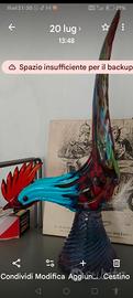 Gallo in vetro di Murano