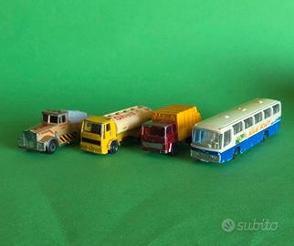 Lotto 4 Modellini Vintage Matchbox & Majorette 