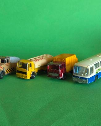 Lotto 4 Modellini Vintage Matchbox & Majorette 