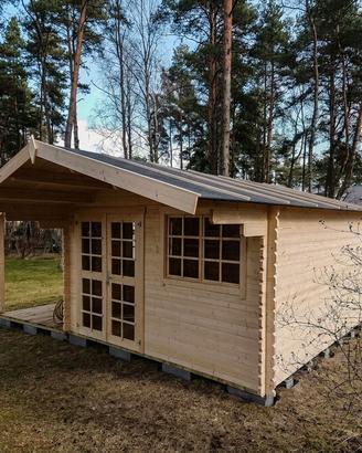 CASETTA DI LEGNO ENGLAND1 40mm 405X305x245h + PAV.
